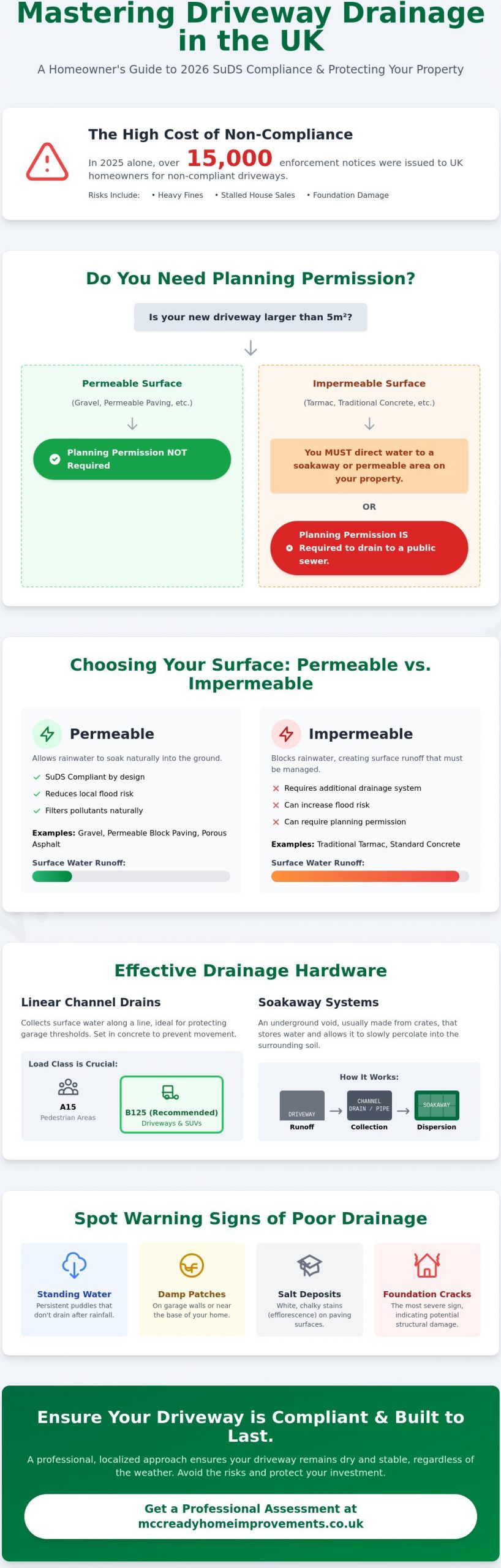Driveway Drainage Solutions UK: A 2026 Guide to SuDS & Surface Water Management